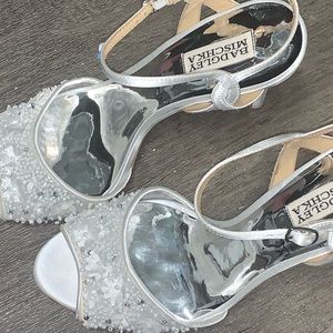 Badgley mitcshka satin embezzling stilettos